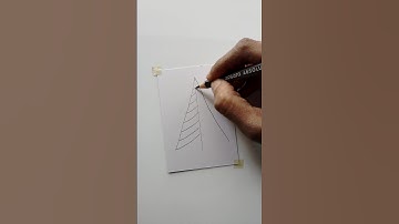 🤩 Super Easy Christmas tree #shorts #christmastree #easydrawing #drawinghacks