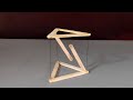 How to make antigravity structure  science project  tensegrity structure