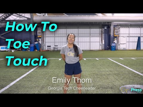 How to Do a Toe Touch | Georgia Tech Cheerleading (Emily Thom)