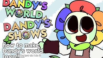 How to make Dandys world logo on ibispaint! • tutorial • Dandys world