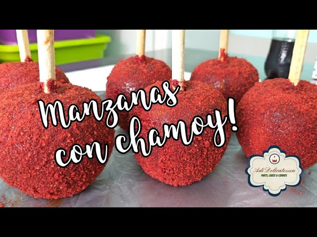 Cómo hacer MANZANAS CON CHAMOY (paso a paso) / Deliciosas manzanas  enchiladas! - YouTube