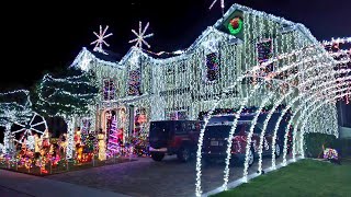 Casas decoradas de Navidad con100 mil luzes en Winter Garden  Florida