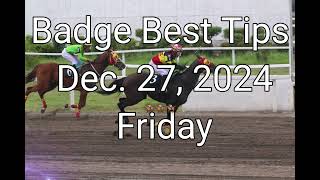 Badge Best Tips For Dec. 27, 2024 Friday @ Metro Manila Turf Club Inc. Resimi