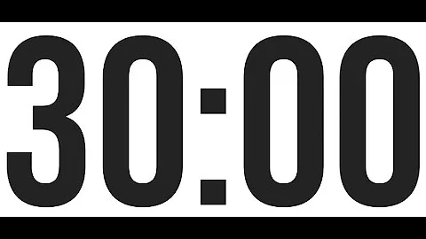 30 MINUTE TIMER - COUNTDOWN TIMER (MINIMAL)