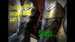 Predator DIY cosplay build part 11 spats shin guards