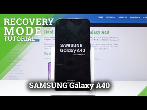 Recovery Mode SAMSUNG Galaxy A40 - How to Open & Exit Recovery Menu