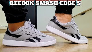 Review Tênis Reebok Smash Edge S Cinza | Comprado Na Netshoes | Demonstração No Pé | On Feet