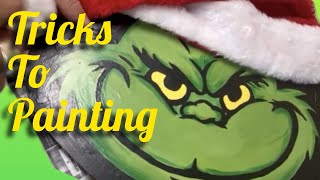 EASY Tricks for Painting Grinch Wreath