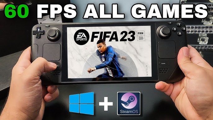 Jogando FIFA 23 no steam deck ⚽🎮 #fifa #fifa23 #fifa23gameplay