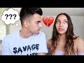I WORE NO MAKEUP TO SEE HOW MY BOYFRIEND WOULD REACT!!