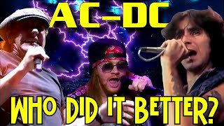 AC/DC  Bon Scott  Brian Johnson  Axl Rose  Replacement Singers  Who Did It Better?