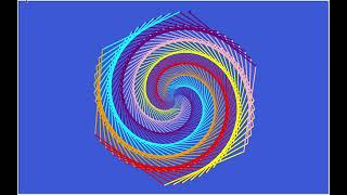 Turtle Graphics in Python art spiral shape 🌀🌀