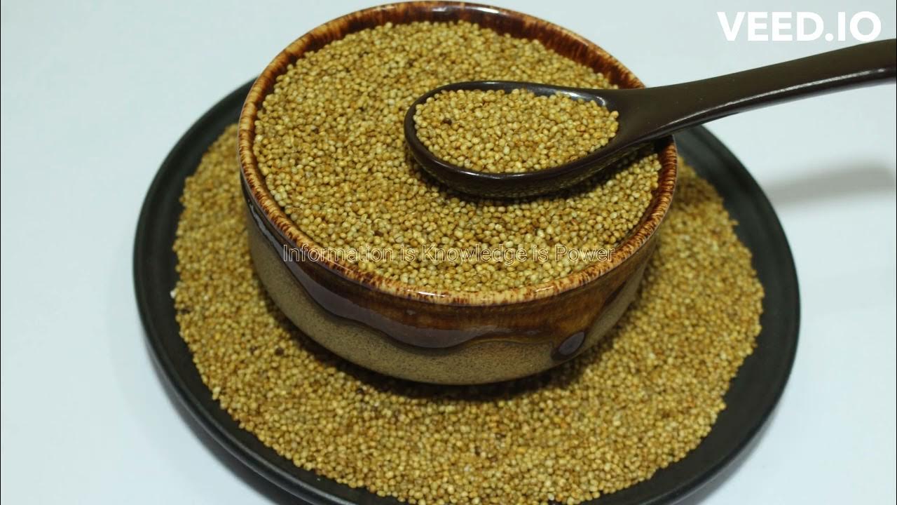 Nutrition Values of Kodo Millet YouTube