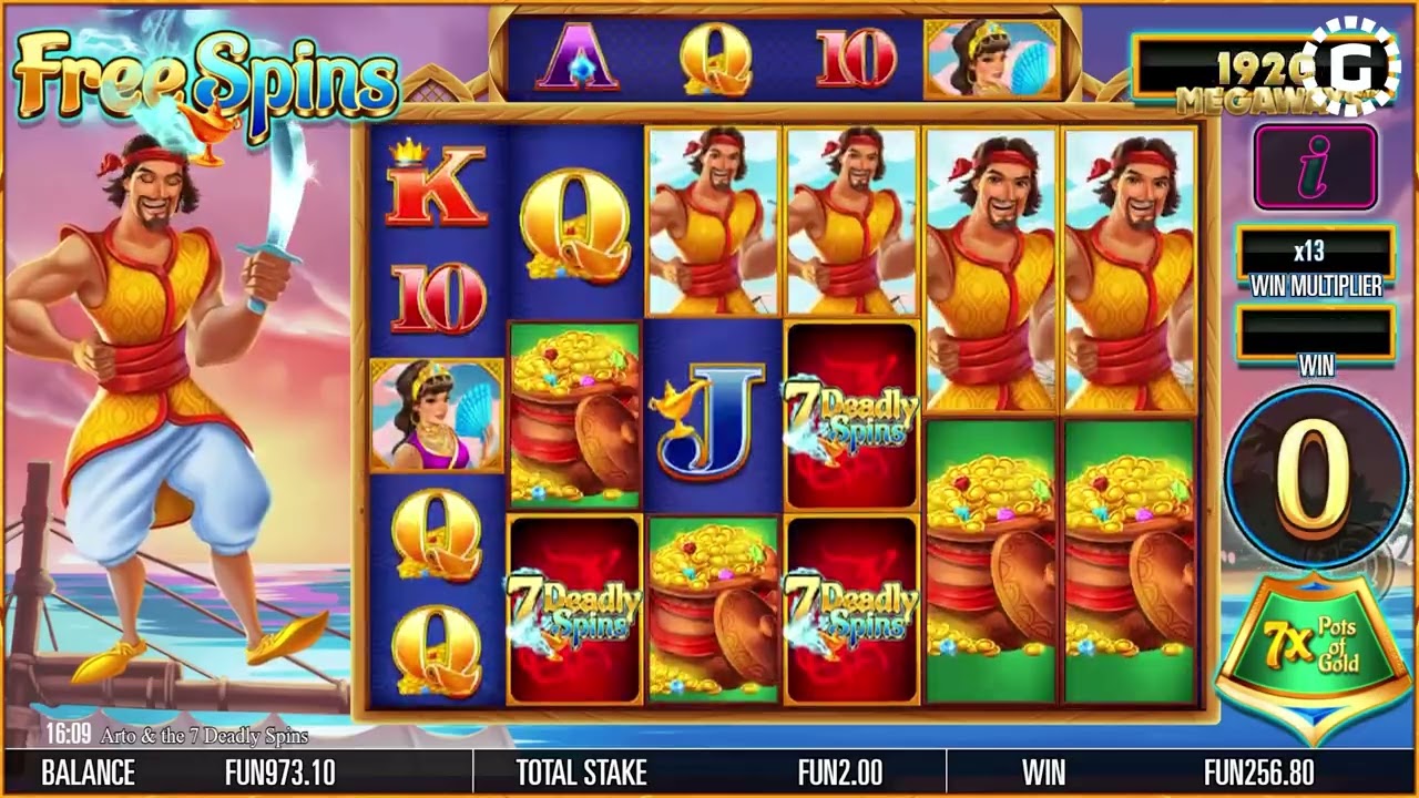 Arto And The Seven Deadly Spins Megaways™  by Storm Gaming Slot Features | GamblerID