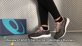 REVIEW OF @ASICS GEL - EXCITE 7 WOMEN'S RUNNING SHOES + ON FEET LOOKS -  YouTube