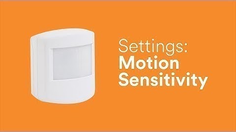 Settings: Motion Sensitivity