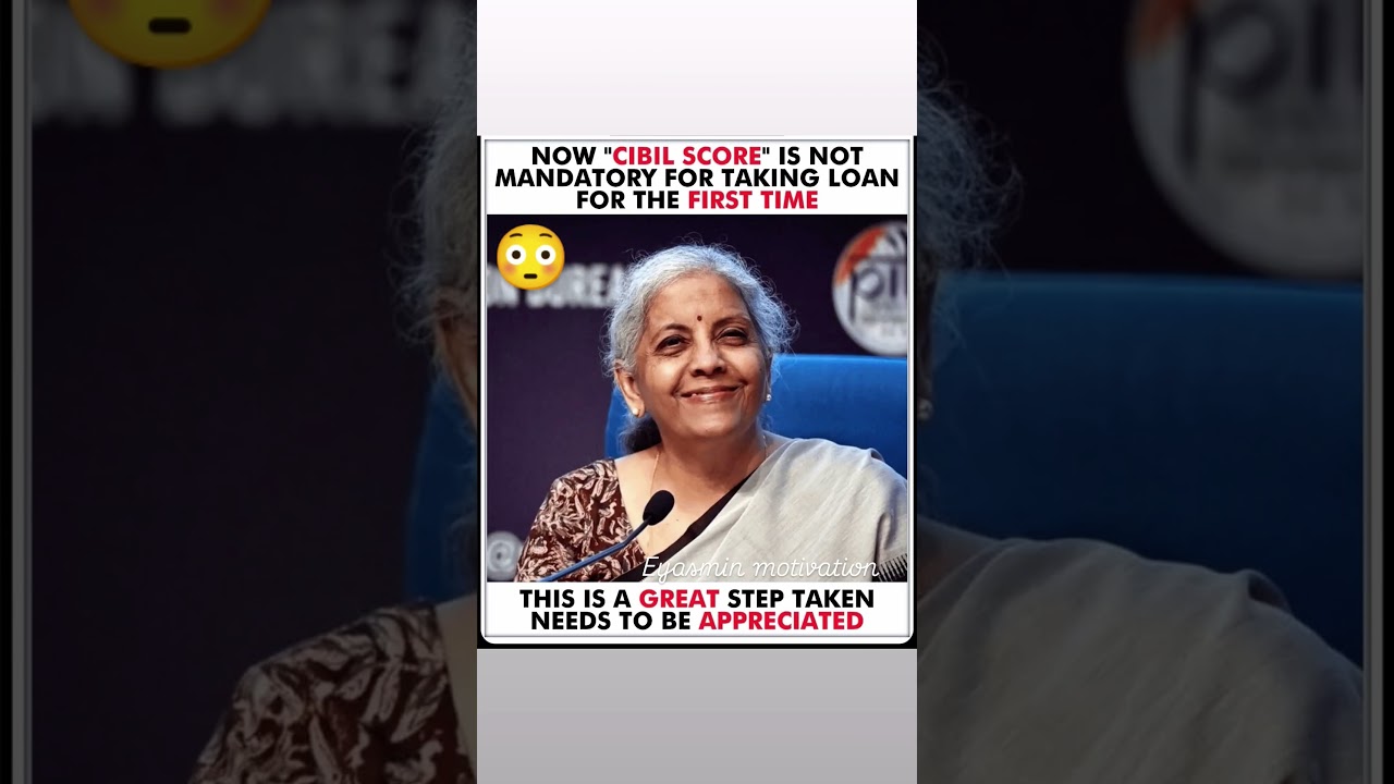 CIBIL score not mandatory 😌