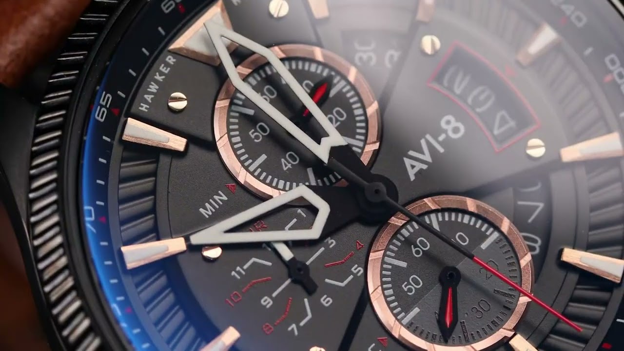 AVI-8 Hawker Hunter Avon Chronograph Quartz // AV-4064-01 video thumbnail