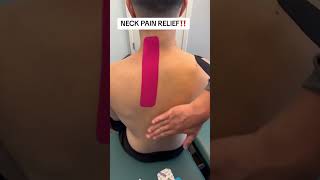 Neck and upper back tape #kttape #rocktape #neckpain #physiotherapy #fitness #gym #stretch