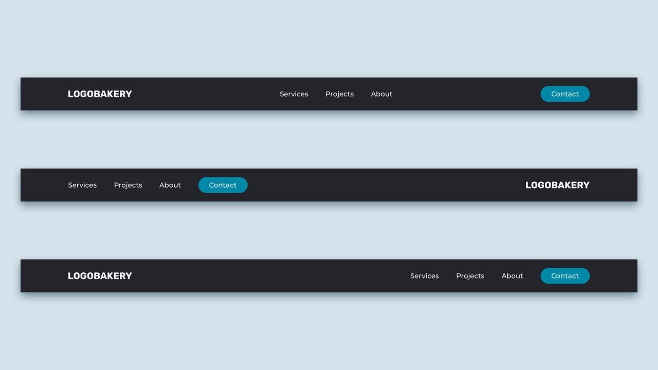 html5 css3 menu bar example