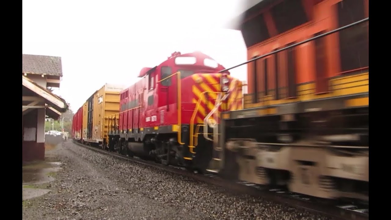 Seattle Sub trains at Steilacoom, WA, Featuring NS Foreign Power and U.S Army GP10!