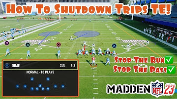 Shutdown ANY Trips TE Offense Using This Setup In Madden 23!