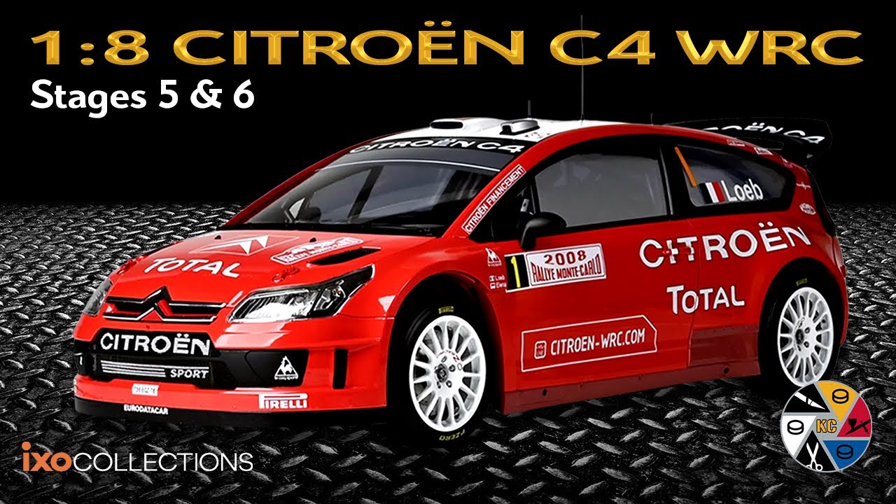 IXO 1:8 Citroën C4 WRC Build Series | Раллийная модель Себастьяна Леба 2008 года | Этапы 5 и 6