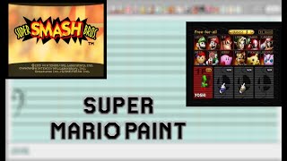 Super Smash Bros. (64) - Character Select - Super Mario Paint