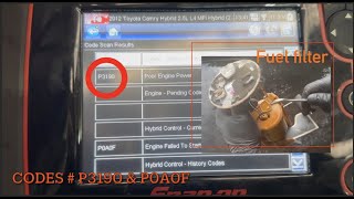 Codes P3190 & P0A0F | Engine failed to start / engine poor power  | Toyota Camry Hybrid 2015