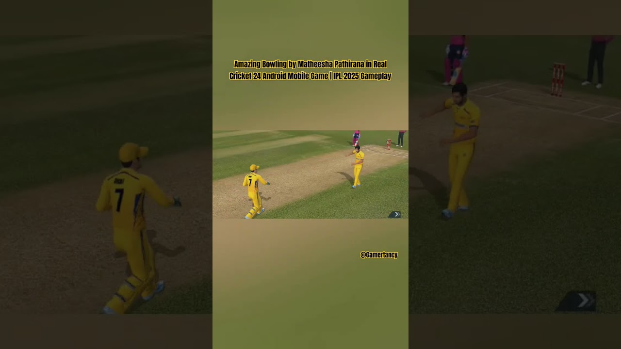 Amazing Bowling by Matheesha Pathirana in Real Cricket 24 | IPL 2025 Gameplay 🎯🏏