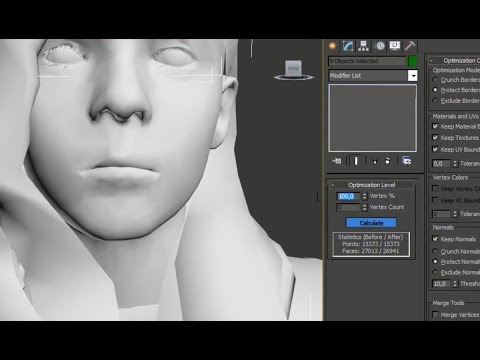 3ds max 2012: Reduce the model (high poly to low poly)