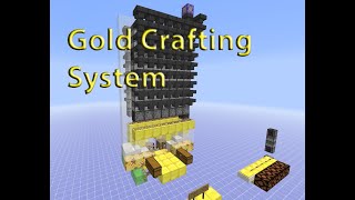 Gold Crafting system for Zombie Pigman Farm, with tutorial