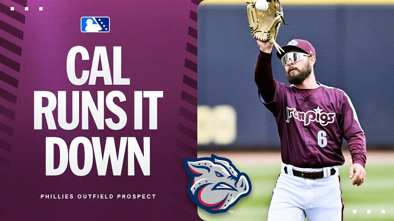 Cal Stevenson's running catch | MiLB Highlights