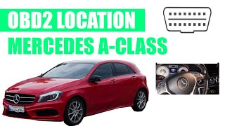 Mercedes-Benz A-Class [2012-2018]: OBD2 Port Diagnostic Location (tutorial)