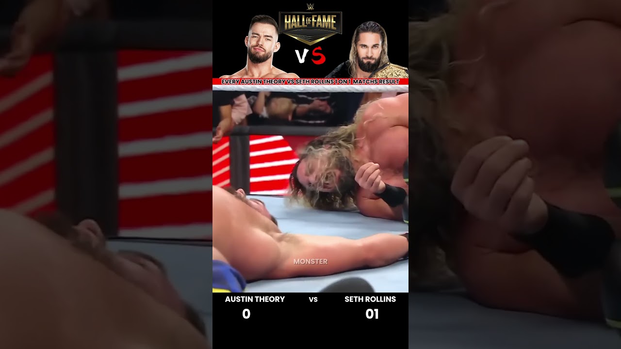 Результаты матчей 1 на 1 Остина Теори против Сета Роллинса 💥 