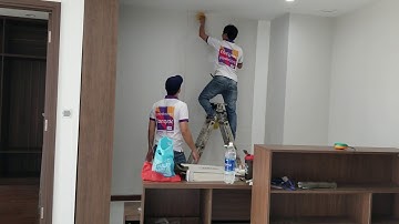 Các bước thi công giấy dán tường Hàn Quốc đẹp