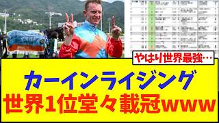 カーインライジング！ついに世界1位堂々載冠www【競馬】