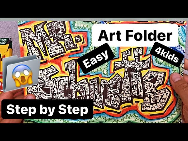 How to Create Art Folders - Back to School EASY For Beginners