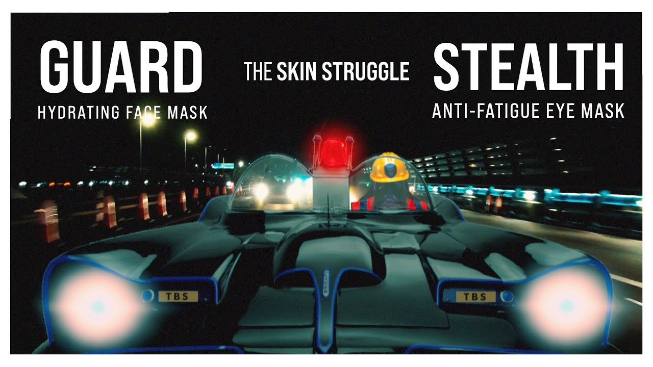 Face Mask for Beard Men - GUARD Hydrating Face Mask | STEALTH Anti-Fatigue Eye Mask
