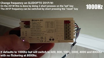 Changing PWM Frequency on GLEDOPTO LED Controllers
