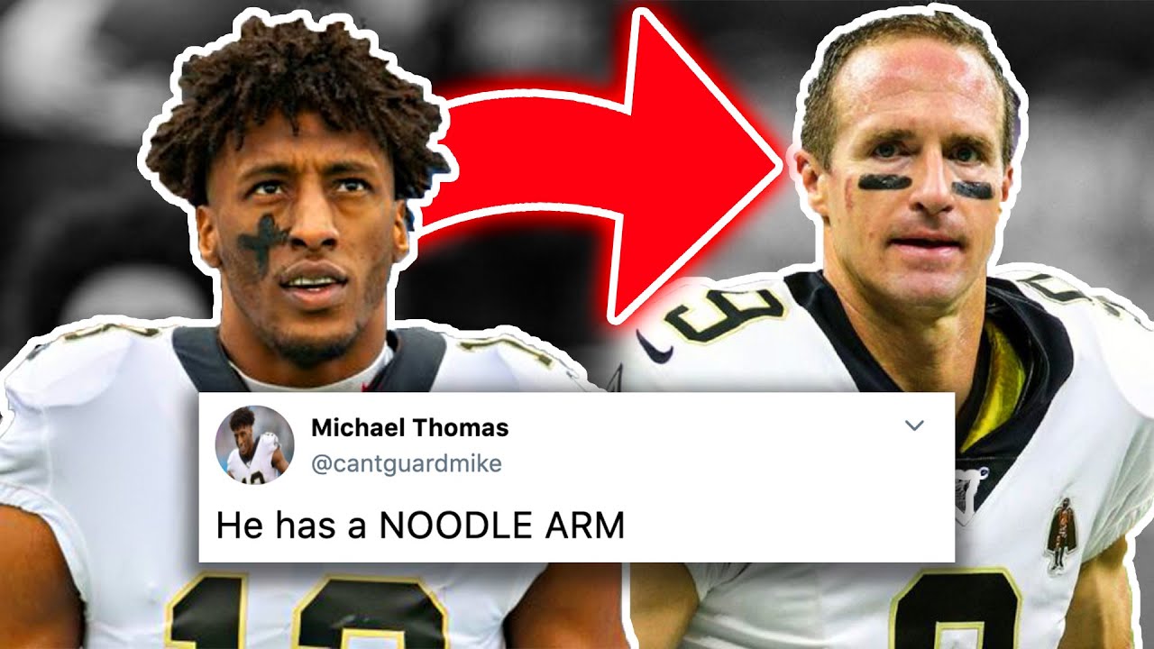 Michael Thomas EXPOSED DREW BREES ON TWITTER!!  ft.( New Orleans Saints0