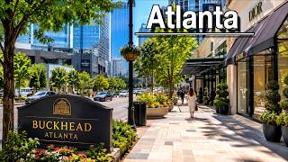 Atlanta Buckhead Summer Heatwave 2026 Walk | 4k Atlanta Georgia