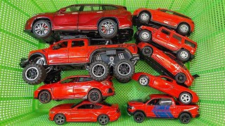 Box Full of Model Cars Feat. Red Color Diecast Cars # 1