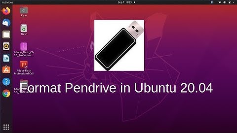 How to format pendrive in Ubuntu 20.04