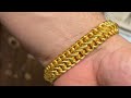 See How This Pure Gold 8 Design Bracelet is Crafted for Men!