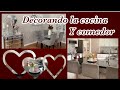 Decoración San Valentín 2023 | Decorando la cocina y el espacio del comedor | Melissa Espinosa