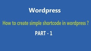 create simple shortcode in wordpress in hindi