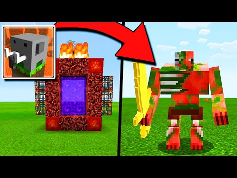 How to Make a Portal to MUTANT ZOMBIE PIGMAN Dimension in Craftsman: Building Craft!