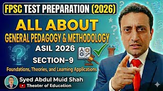 Fpsc Test Preparation(2026)All Teaching Methodology200MCQ's Section-9 General Pedagogy & Methodology