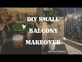 DIY BALCONY MAKEOVER | Turning my balcony into a cozy paradise + renter friendly